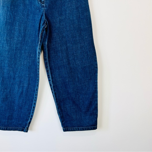 ISCHIKO OSKA Blue Mid Wash Denim Balloon Oversized Jeans UK 12 - Picture 3 of 15